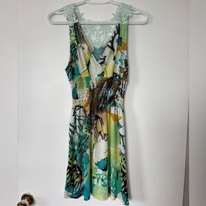 🎉4/30$🎉 Y2K Green Butterfly Mini Dress - Approx. Size S